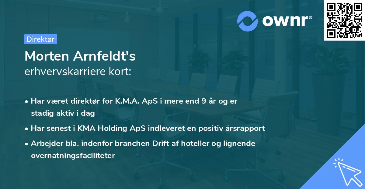 Morten Arnfeldt's erhvervskarriere kort
