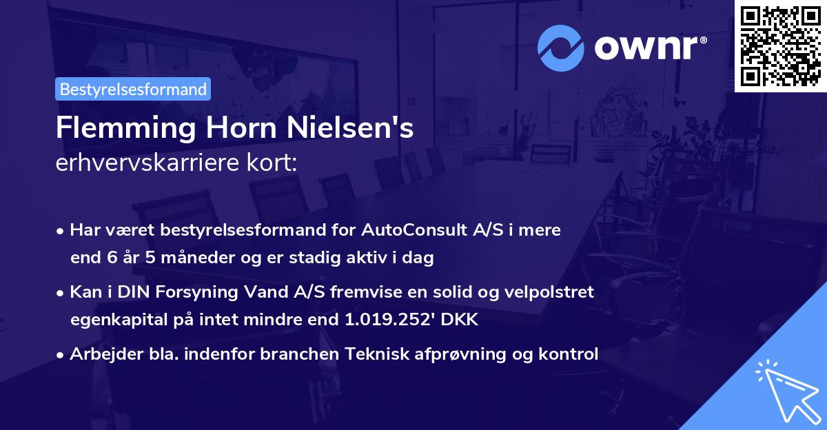 Flemming Horn Nielsen's erhvervskarriere kort