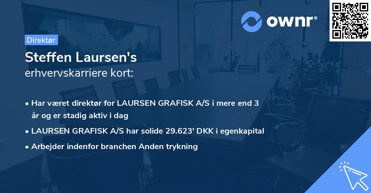 Steffen Laursen's erhvervskarriere kort