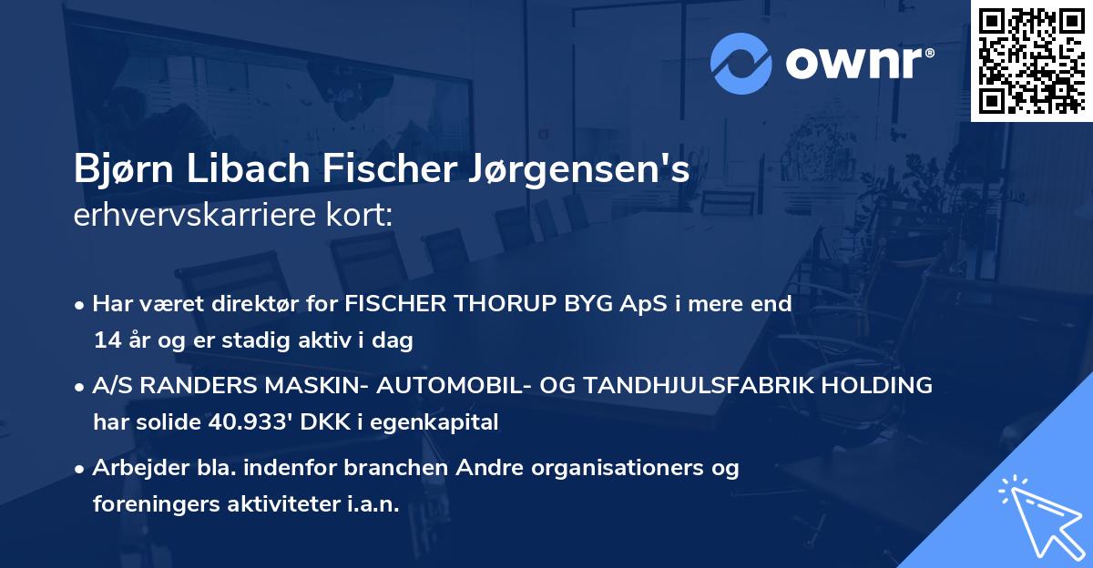 Bjørn Libach Fischer Jørgensen's erhvervskarriere kort