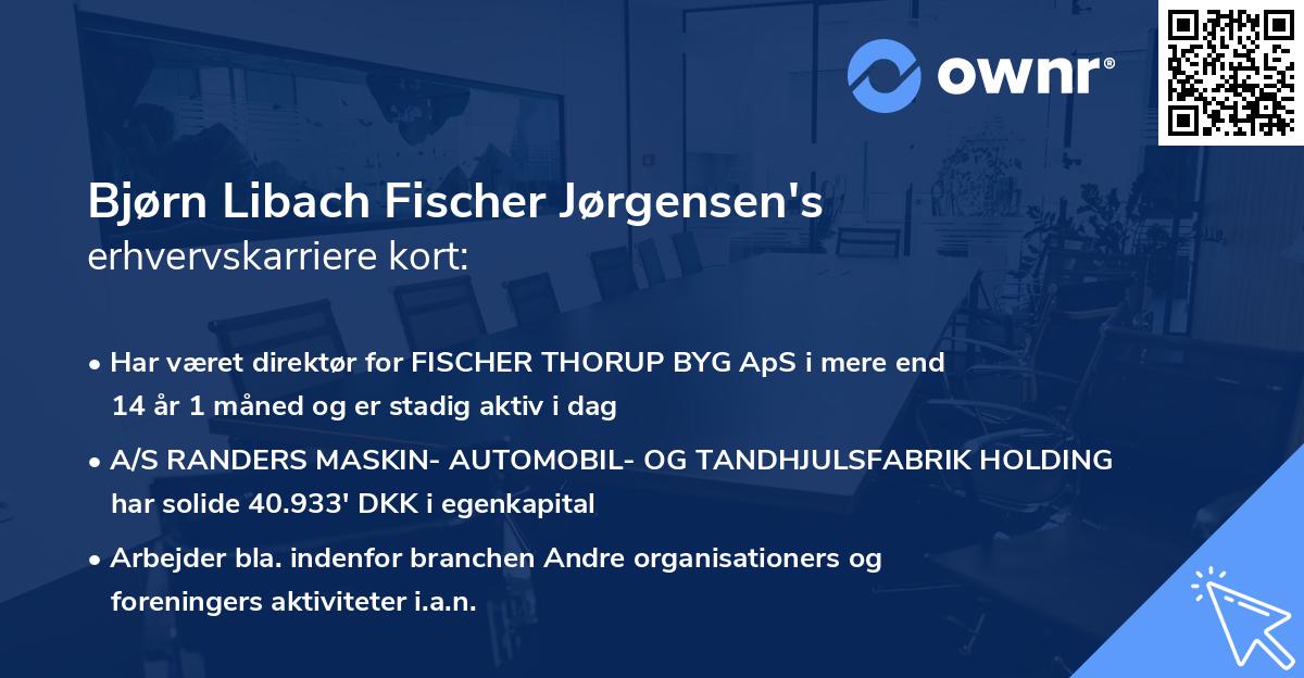 Bjørn Libach Fischer Jørgensen's erhvervskarriere kort