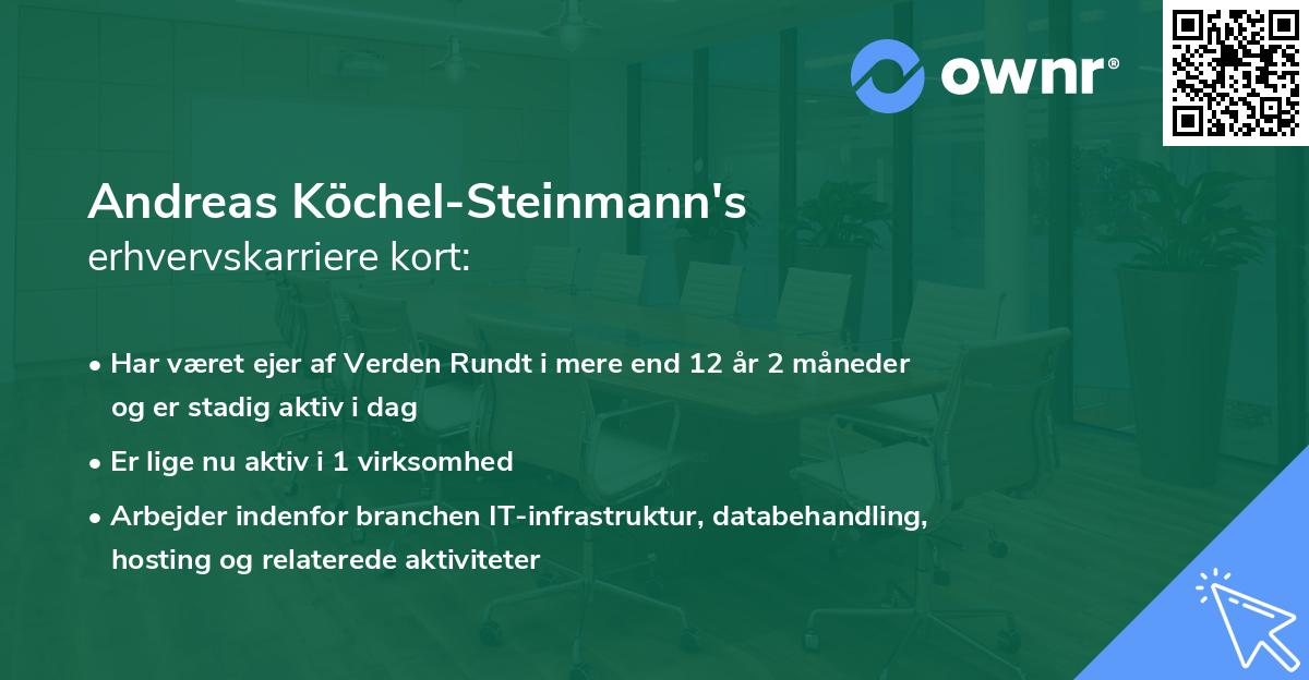 Andreas Köchel-Steinmann's erhvervskarriere kort