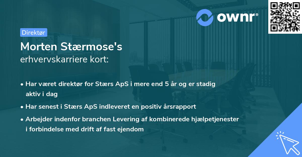 Morten Stærmose's erhvervskarriere kort