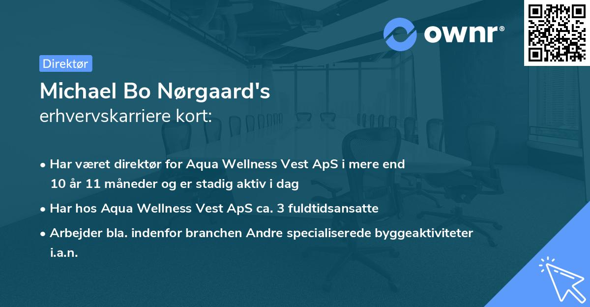 Michael Bo Nørgaard's erhvervskarriere kort