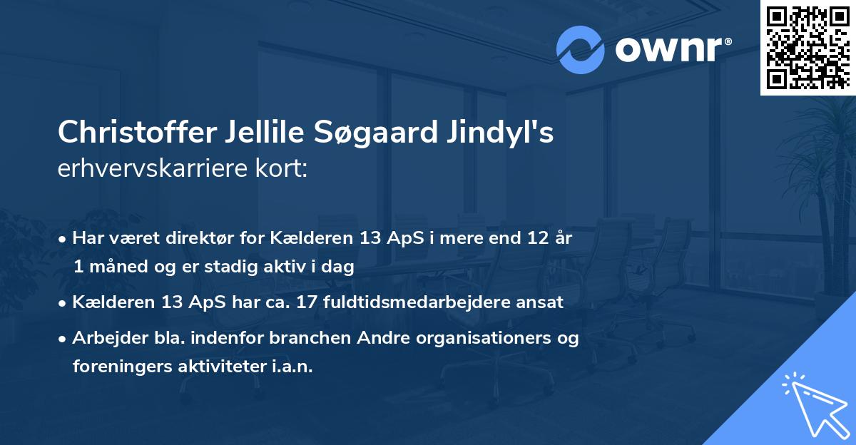 Christoffer Jellile Søgaard Jindyl's erhvervskarriere kort