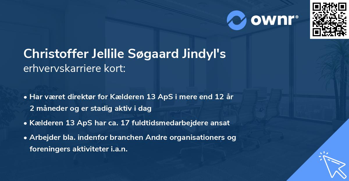 Christoffer Jellile Søgaard Jindyl's erhvervskarriere kort
