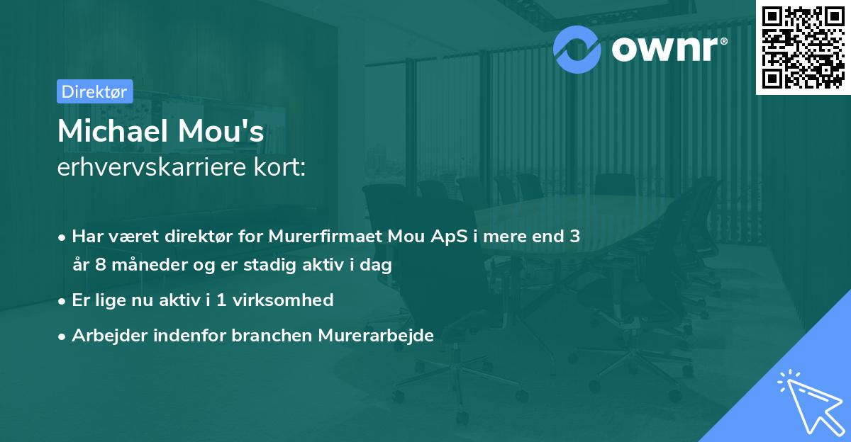 Michael Mou's erhvervskarriere kort