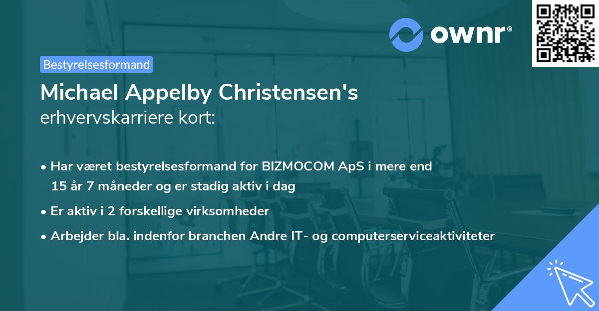 Michael Appelby Christensen's erhvervskarriere kort