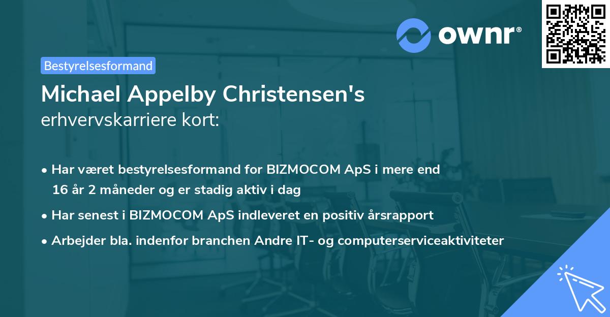 Michael Appelby Christensen's erhvervskarriere kort
