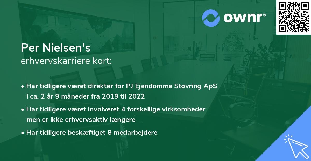 Per Nielsen's erhvervskarriere kort