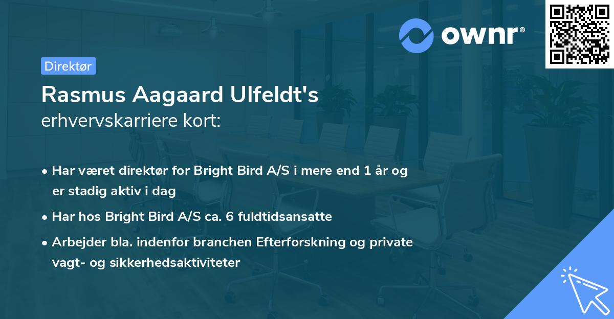 Rasmus Aagaard Ulfeldt's erhvervskarriere kort