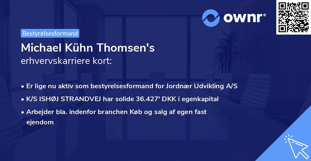 Michael Kühn Thomsen's erhvervskarriere kort