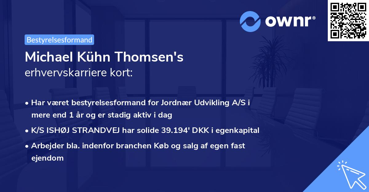 Michael Kühn Thomsen's erhvervskarriere kort