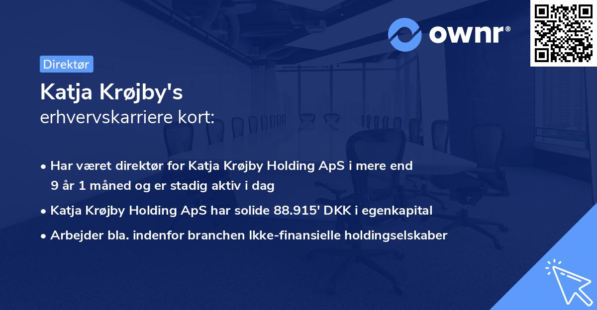 Katja Krøjby's erhvervskarriere kort