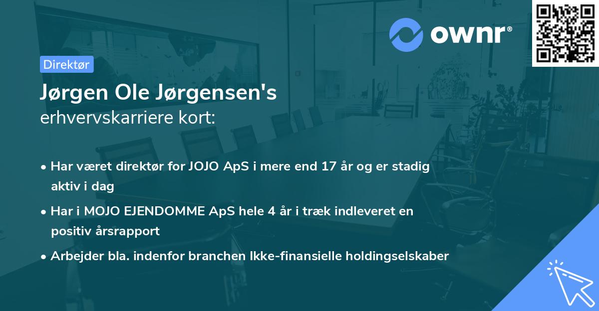 Jørgen Ole Jørgensen's erhvervskarriere kort