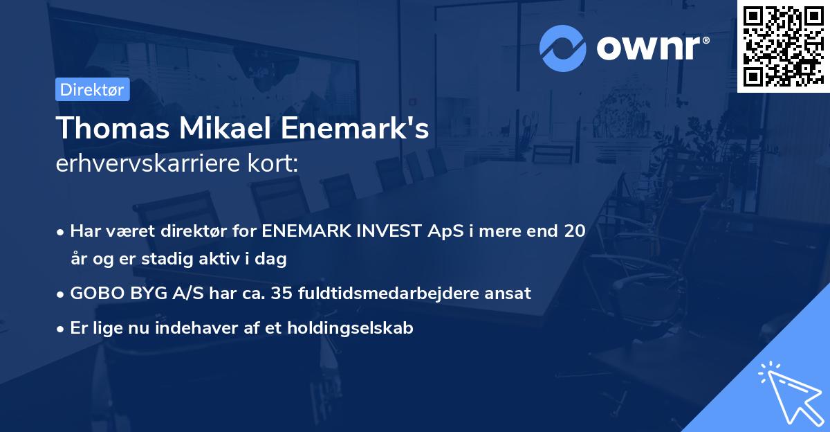 Thomas Mikael Enemark's erhvervskarriere kort