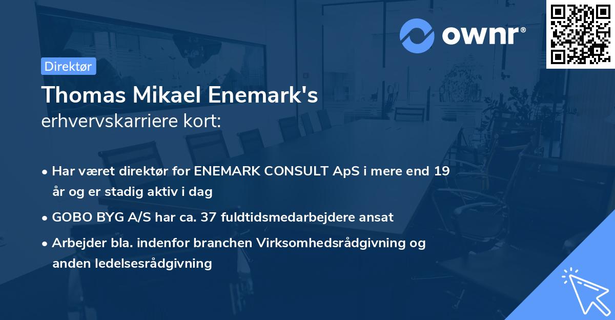 Thomas Mikael Enemark's erhvervskarriere kort