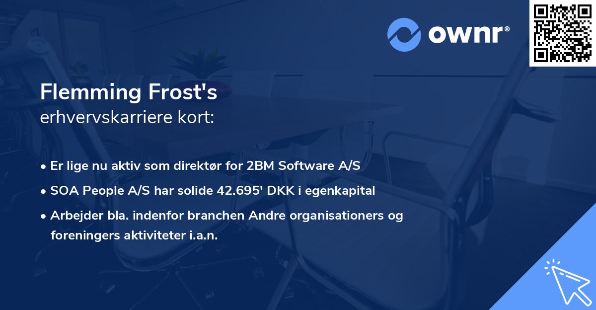 Flemming Frost's erhvervskarriere kort