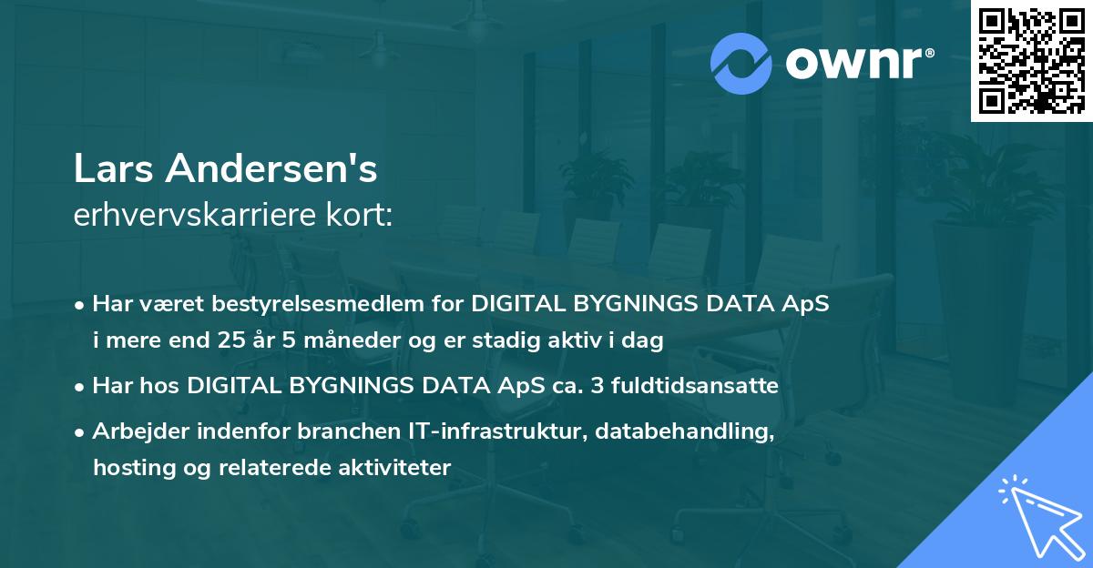 Lars Andersen's erhvervskarriere kort