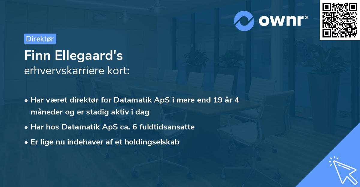 Finn Ellegaard's erhvervskarriere kort