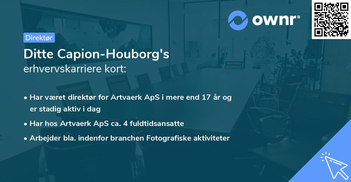 Ditte Capion-Houborg's erhvervskarriere kort