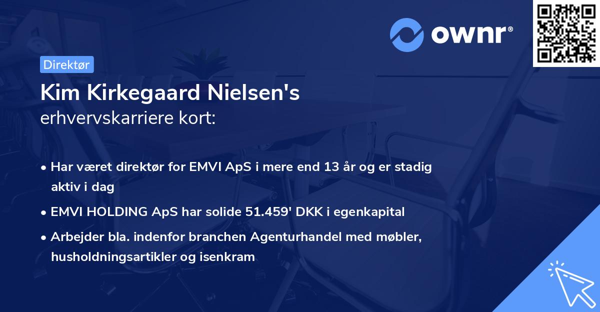 Kim Kirkegaard Nielsen's erhvervskarriere kort