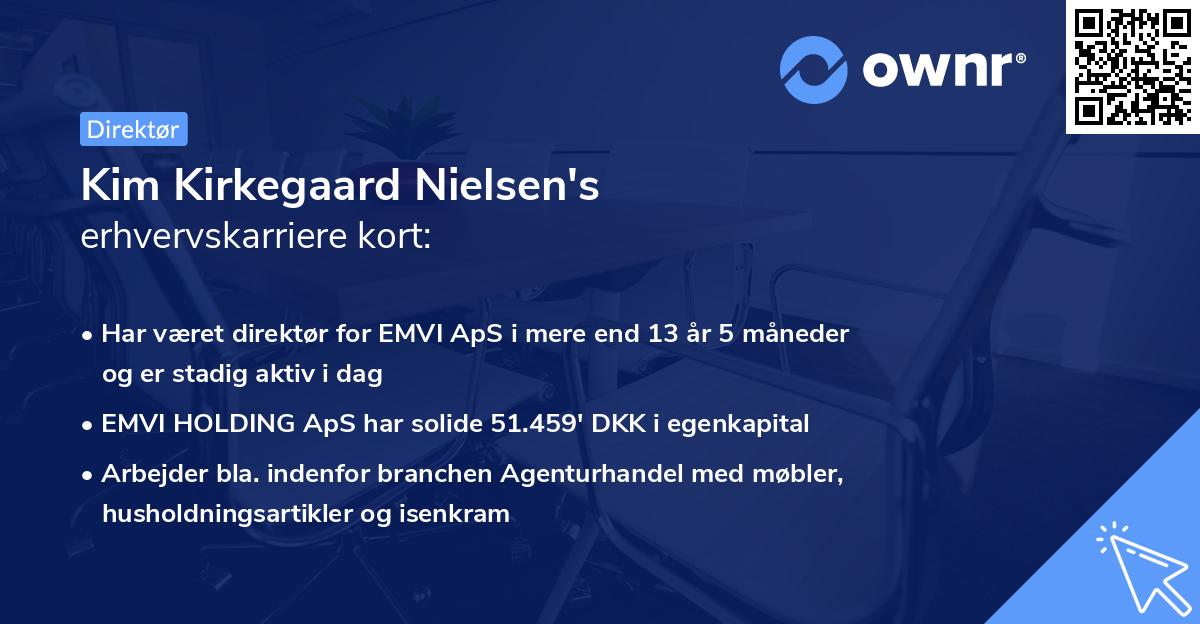 Kim Kirkegaard Nielsen's erhvervskarriere kort