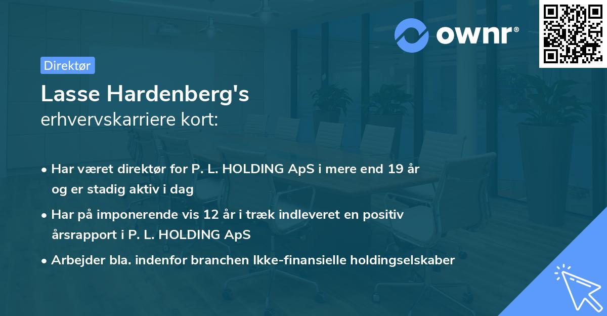 Lasse Hardenberg's erhvervskarriere kort