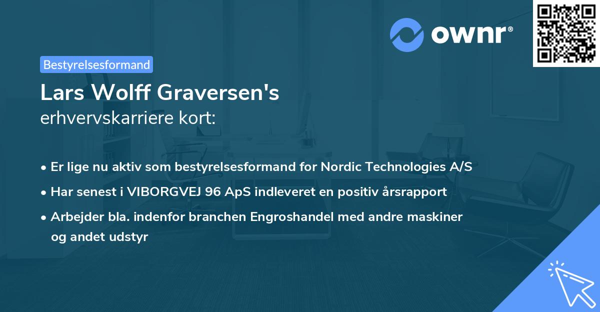 Lars Wolff Graversen's erhvervskarriere kort