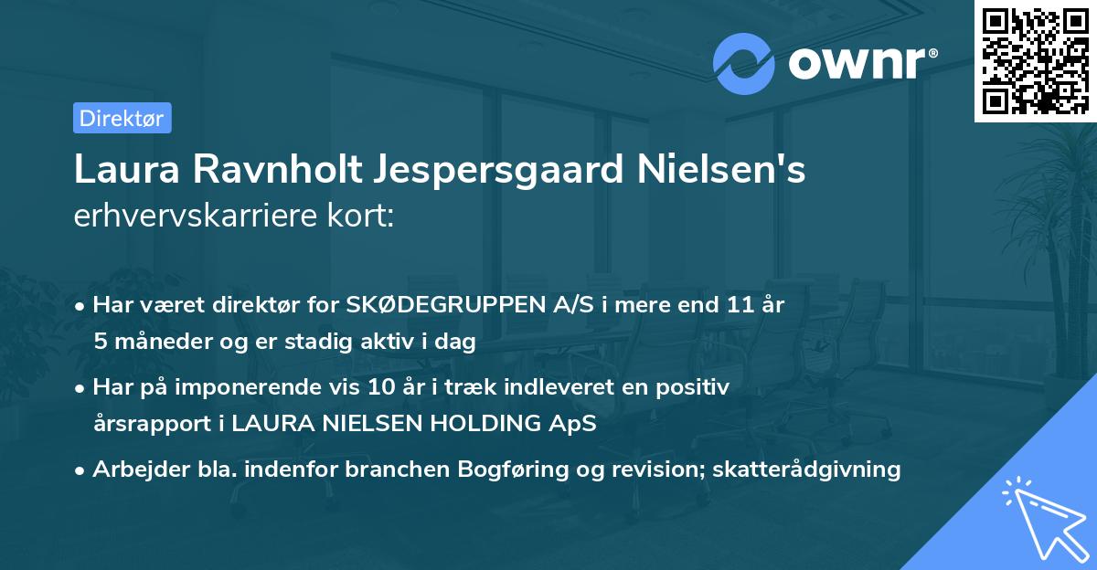 Laura Ravnholt Jespersgaard Nielsen's erhvervskarriere kort