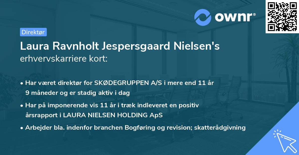 Laura Ravnholt Jespersgaard Nielsen's erhvervskarriere kort