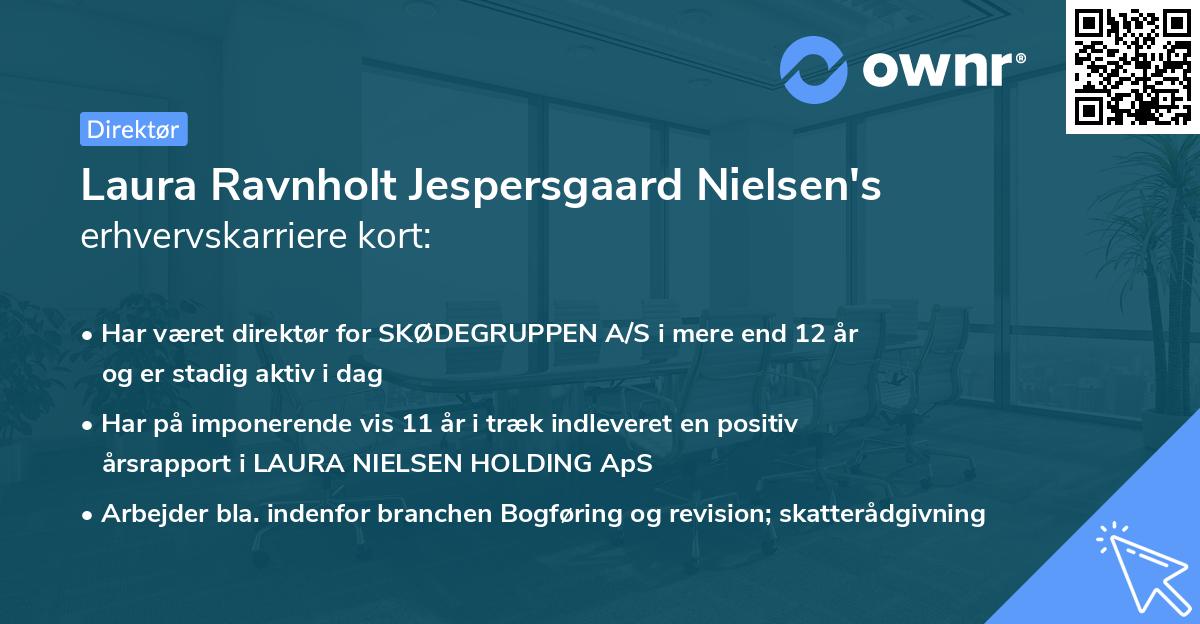 Laura Ravnholt Jespersgaard Nielsen's erhvervskarriere kort