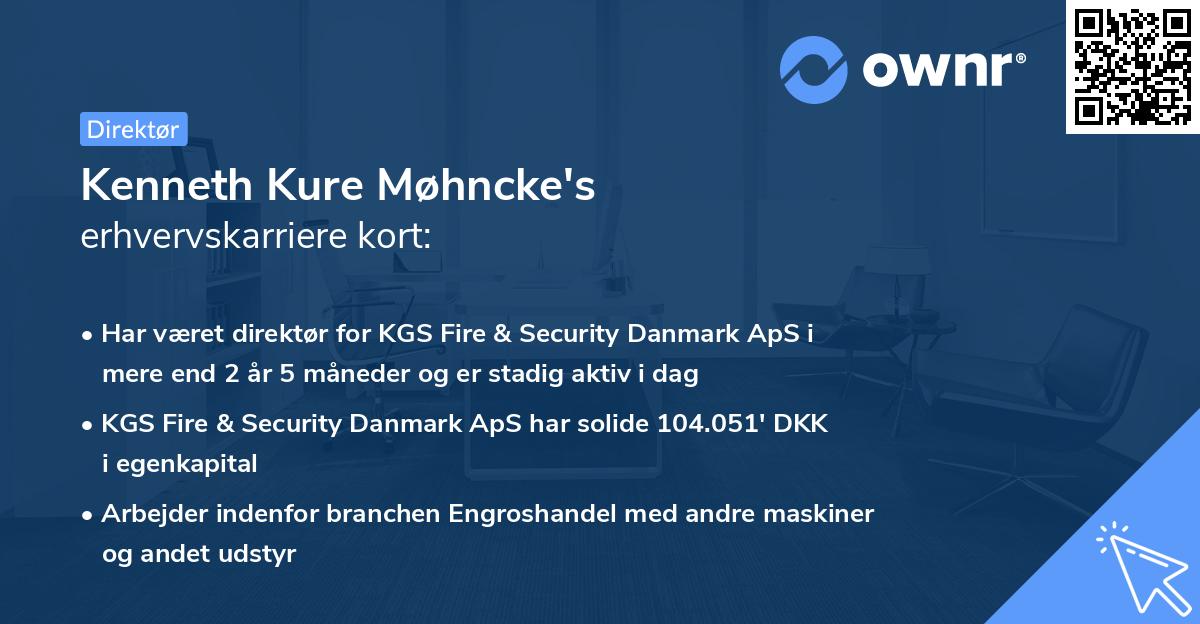 Kenneth Kure Møhncke's erhvervskarriere kort