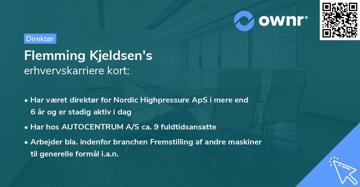 Flemming Kjeldsen's erhvervskarriere kort
