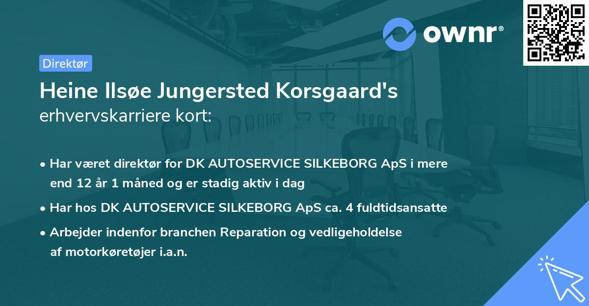 Heine Ilsøe Jungersted Korsgaard's erhvervskarriere kort