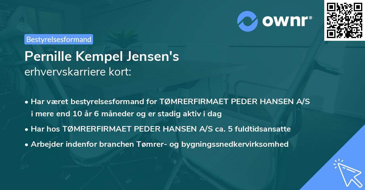 Pernille Kempel Jensen's erhvervskarriere kort