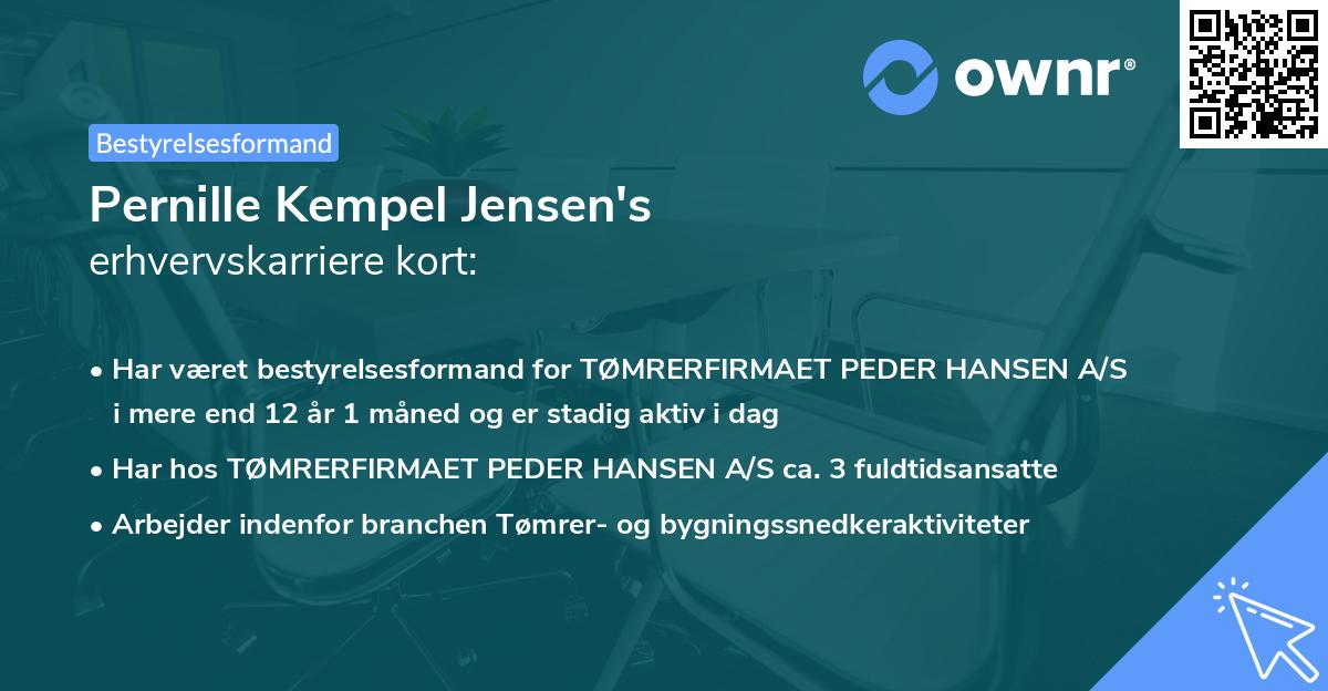 Pernille Kempel Jensen's erhvervskarriere kort