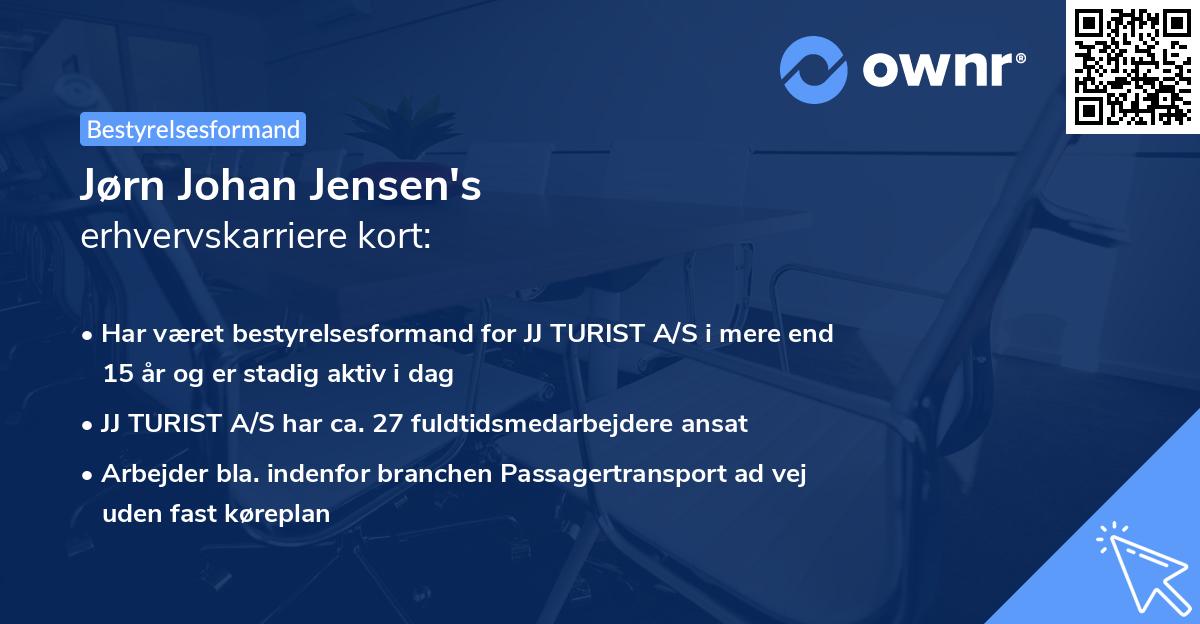 Jørn Johan Jensen's erhvervskarriere kort