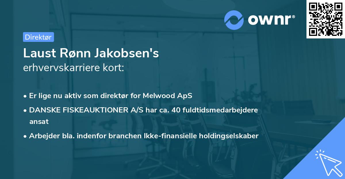 Laust Rønn Jakobsen's erhvervskarriere kort