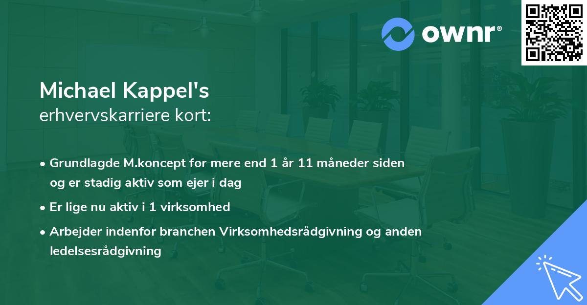 Michael Kappel's erhvervskarriere kort