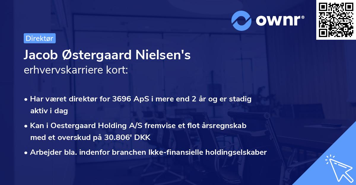 Jacob Østergaard Nielsen's erhvervskarriere kort