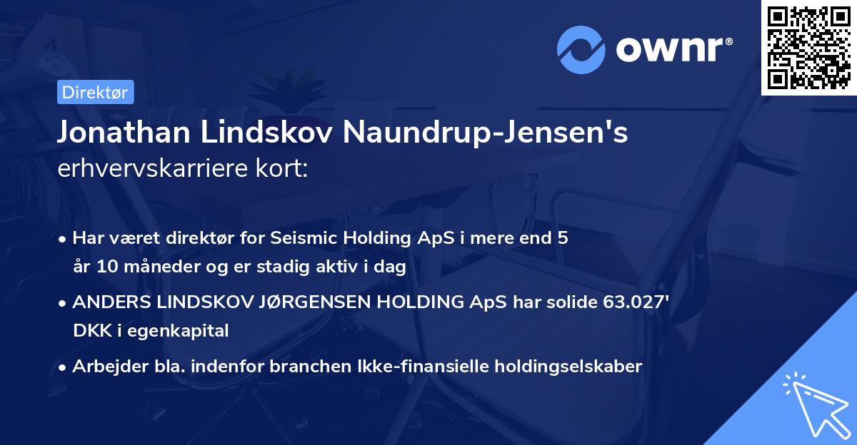Jonathan Lindskov Naundrup-Jensen's erhvervskarriere kort