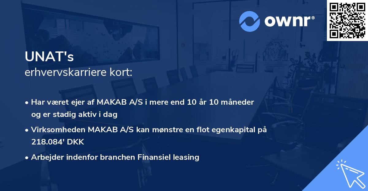 UNAT's erhvervskarriere kort