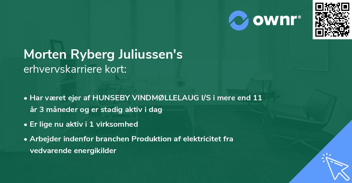 Morten Ryberg Juliussen's erhvervskarriere kort