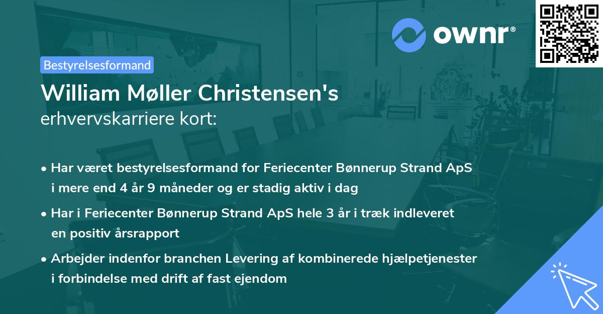 William Møller Christensen's erhvervskarriere kort