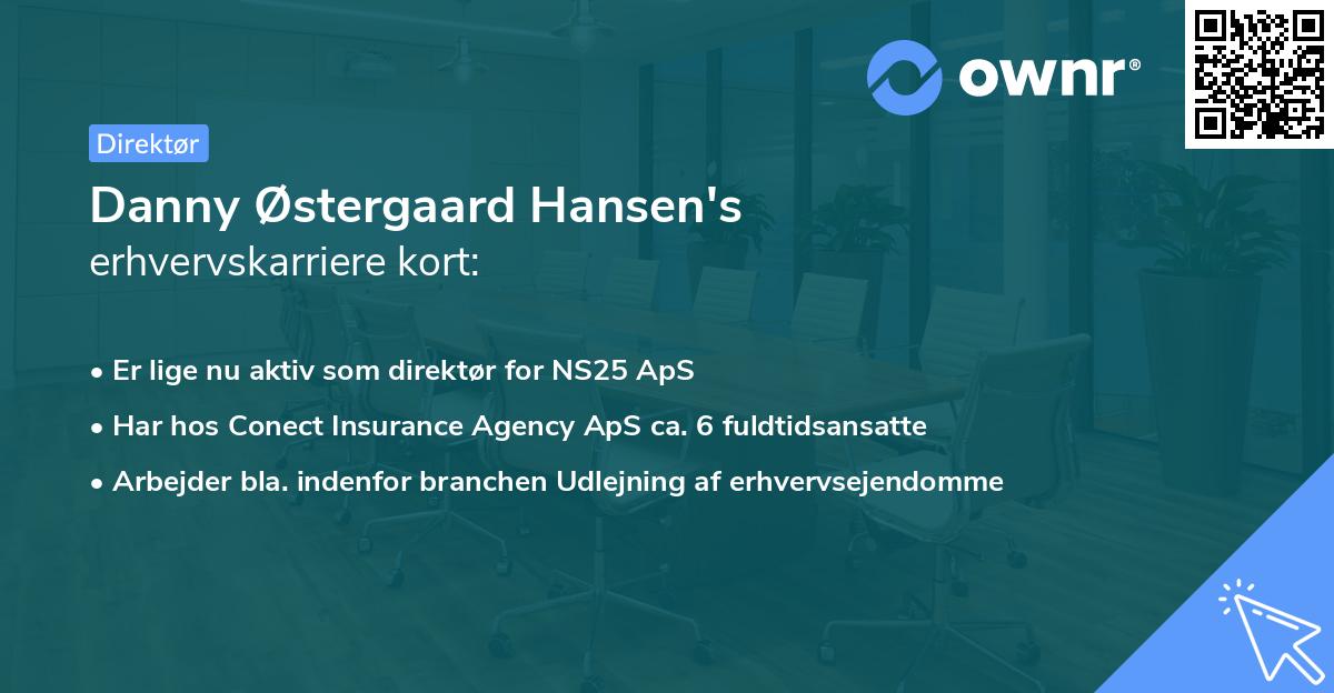 Danny Østergaard Hansen's erhvervskarriere kort