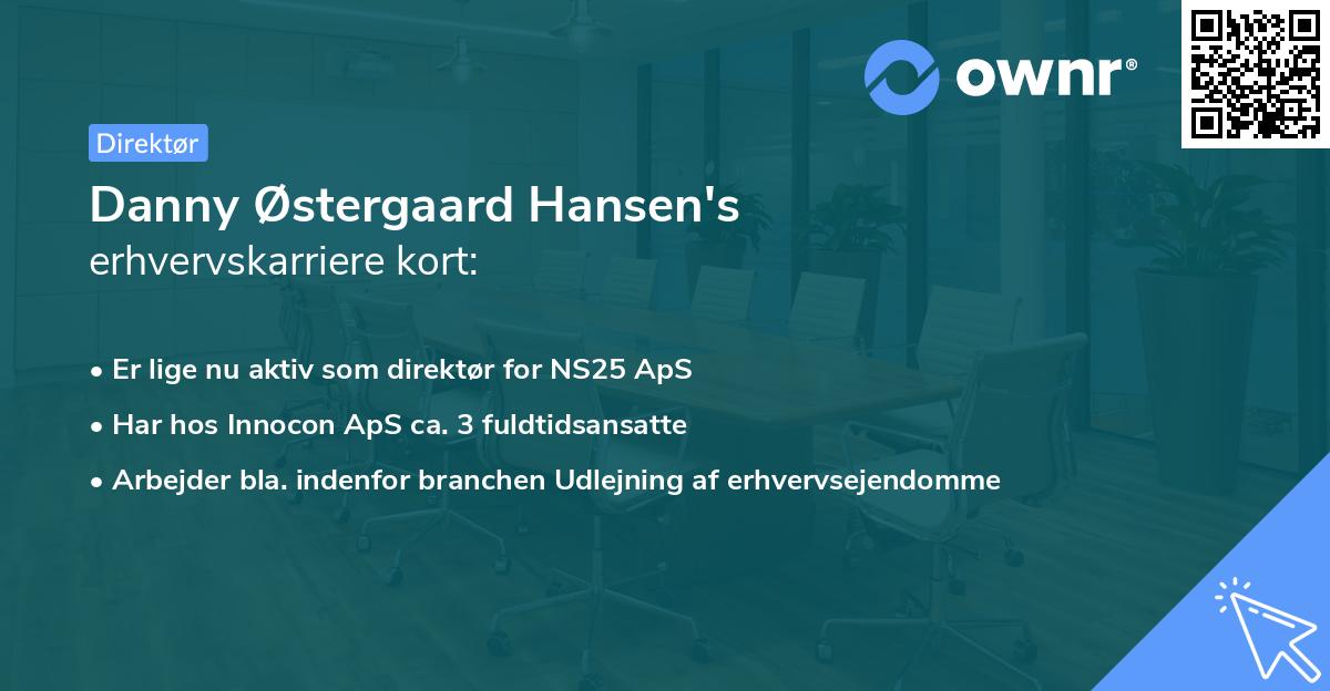 Danny Østergaard Hansen's erhvervskarriere kort