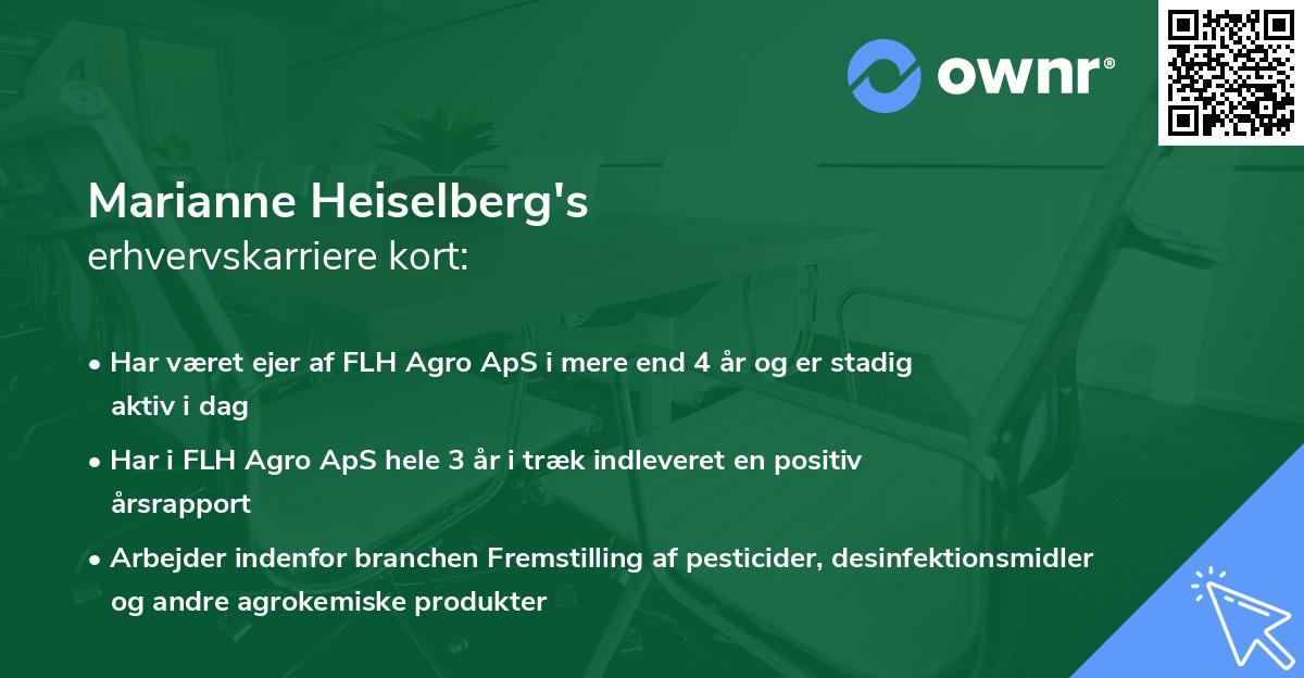 Marianne Heiselberg's erhvervskarriere kort