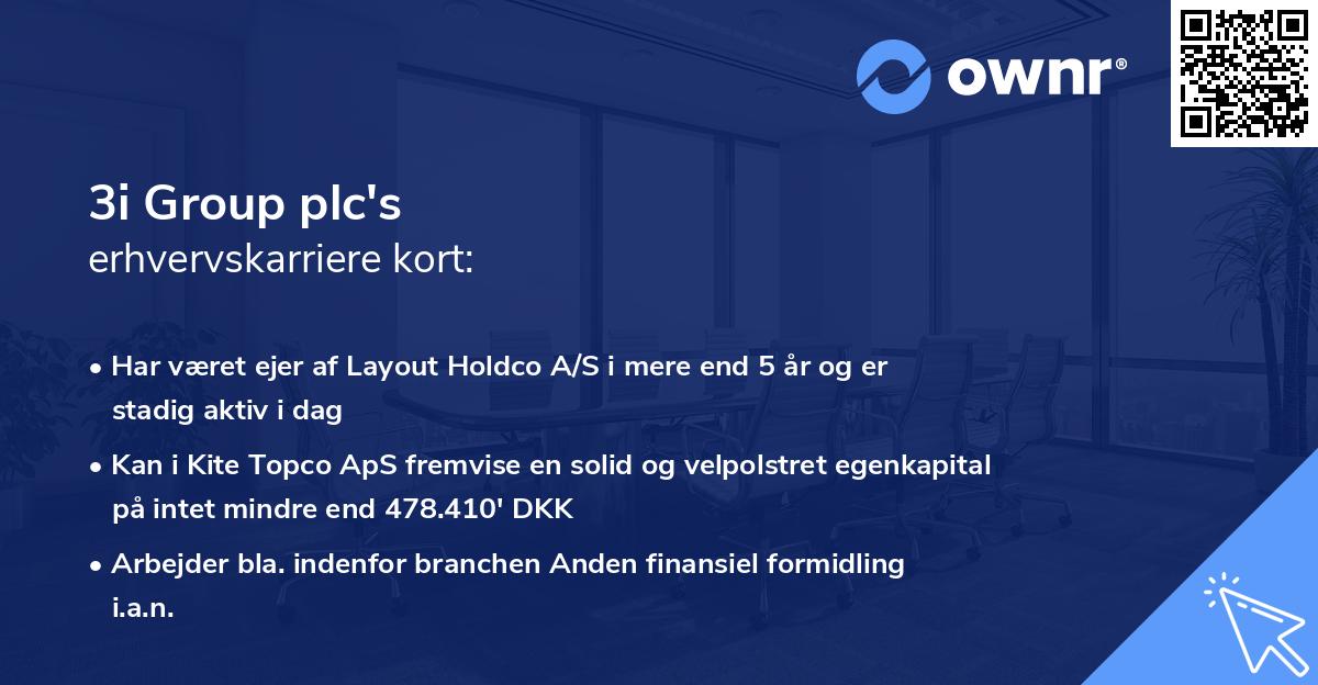 3i Group plc's erhvervskarriere kort