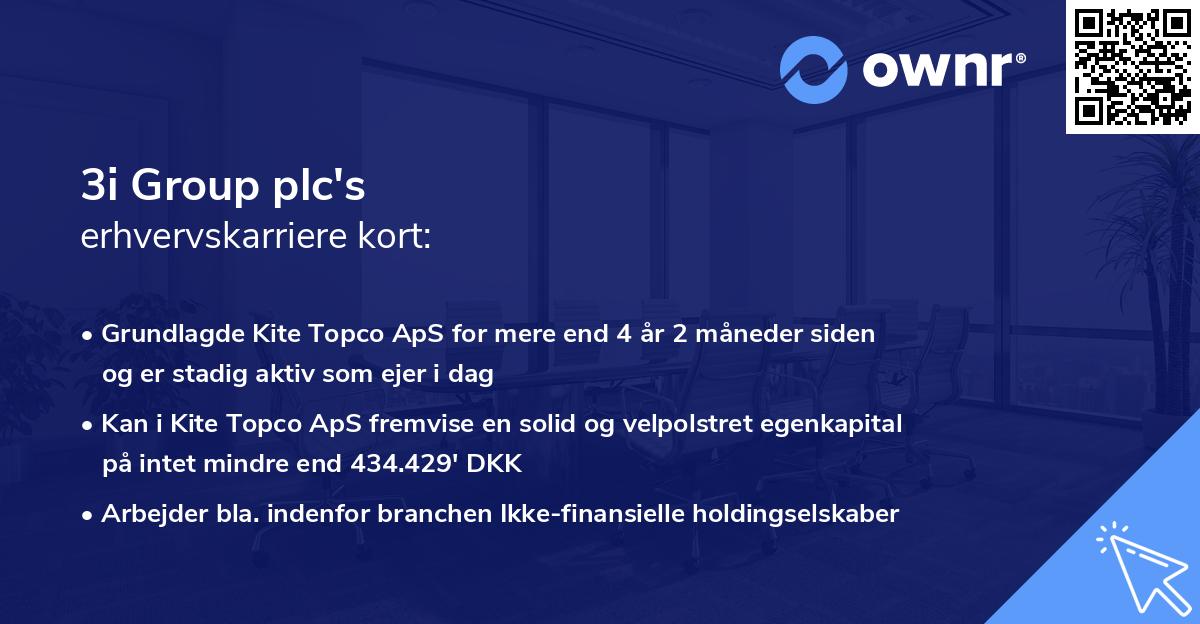 3i Group plc's erhvervskarriere kort
